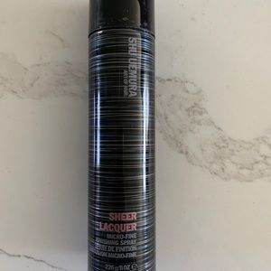 Never used sheer lacquer spray